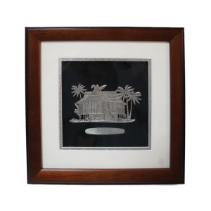 Rumah Kampung Design Pewter Frame- 10x10