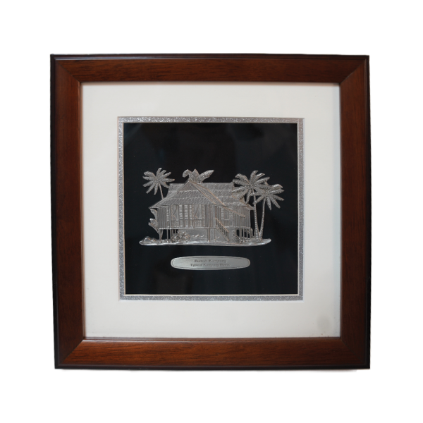Rumah Kampung Design Pewter Frame- 10x10