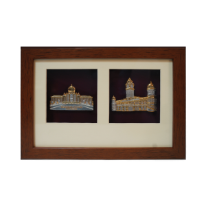 Frame 2 in 1 Pewter - Perdana Putra & Bangunan Sultan Abdul Samad