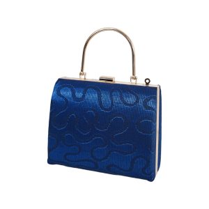 Songket Clutch Bag Royal Blue - Image 2