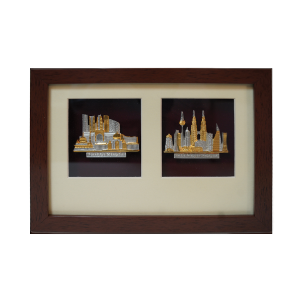 Frame 2 in 1 Pewter - KL & Putrajaya Landmark