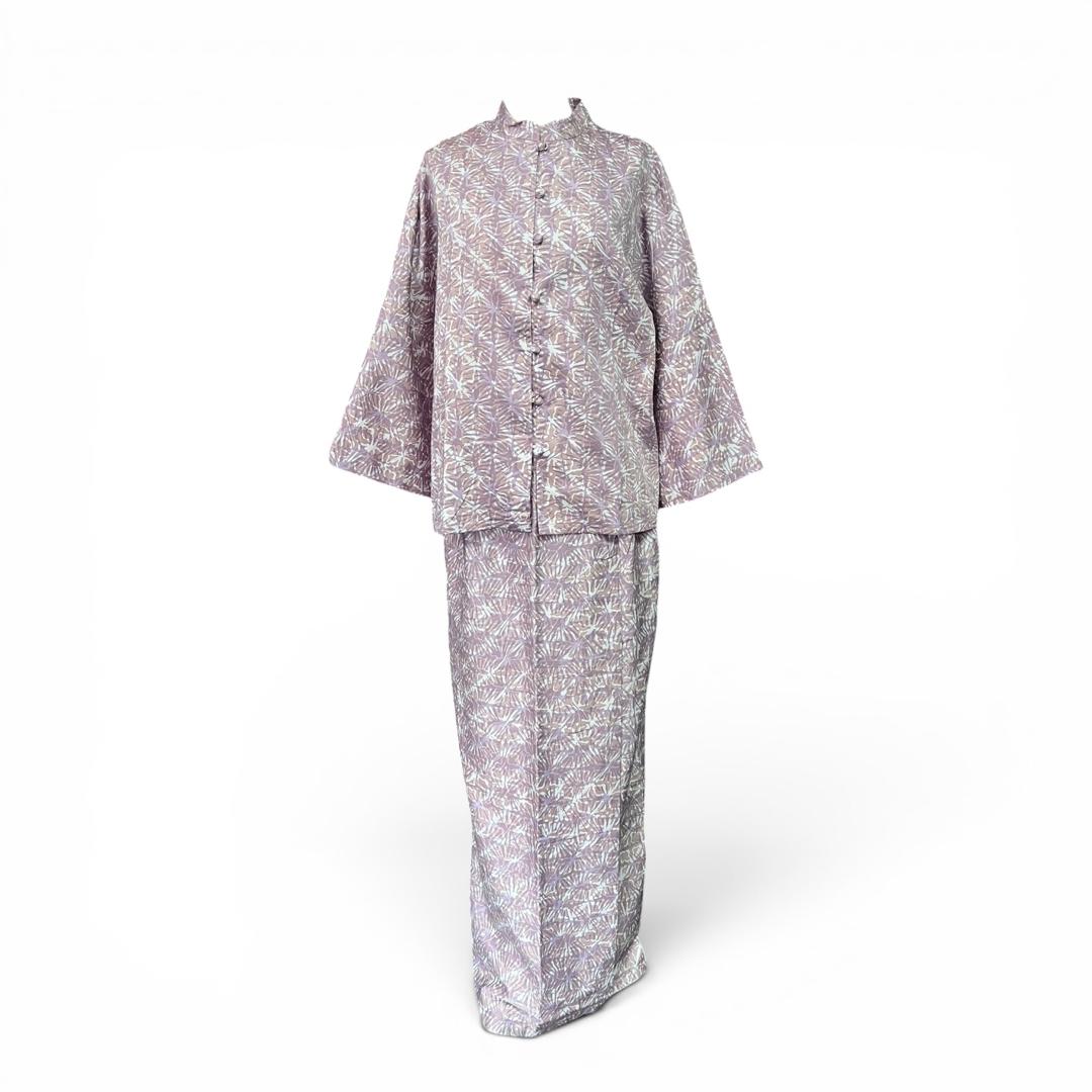 Kurung Modern Batik Cotton Satin - Image 4