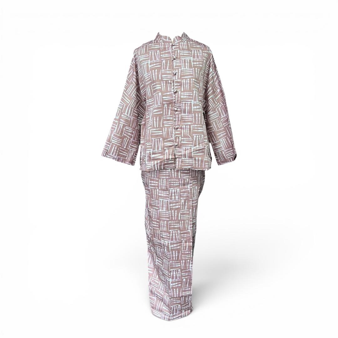 Kurung Modern Batik Cotton Satin - Image 5