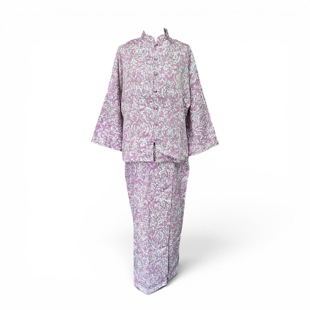 Kurung Modern Batik Cotton Satin - Image 6