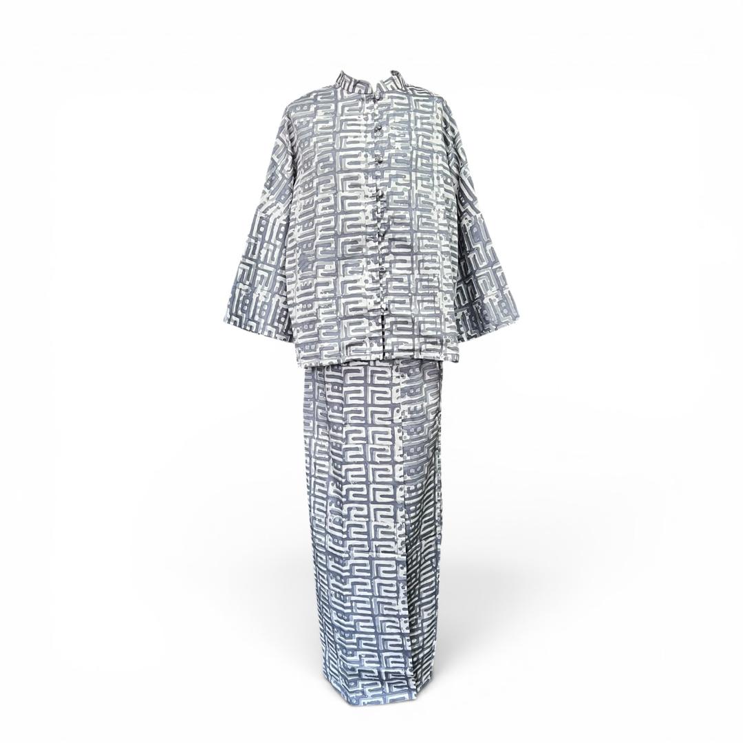 Kurung Modern Batik Cotton Satin - Image 9