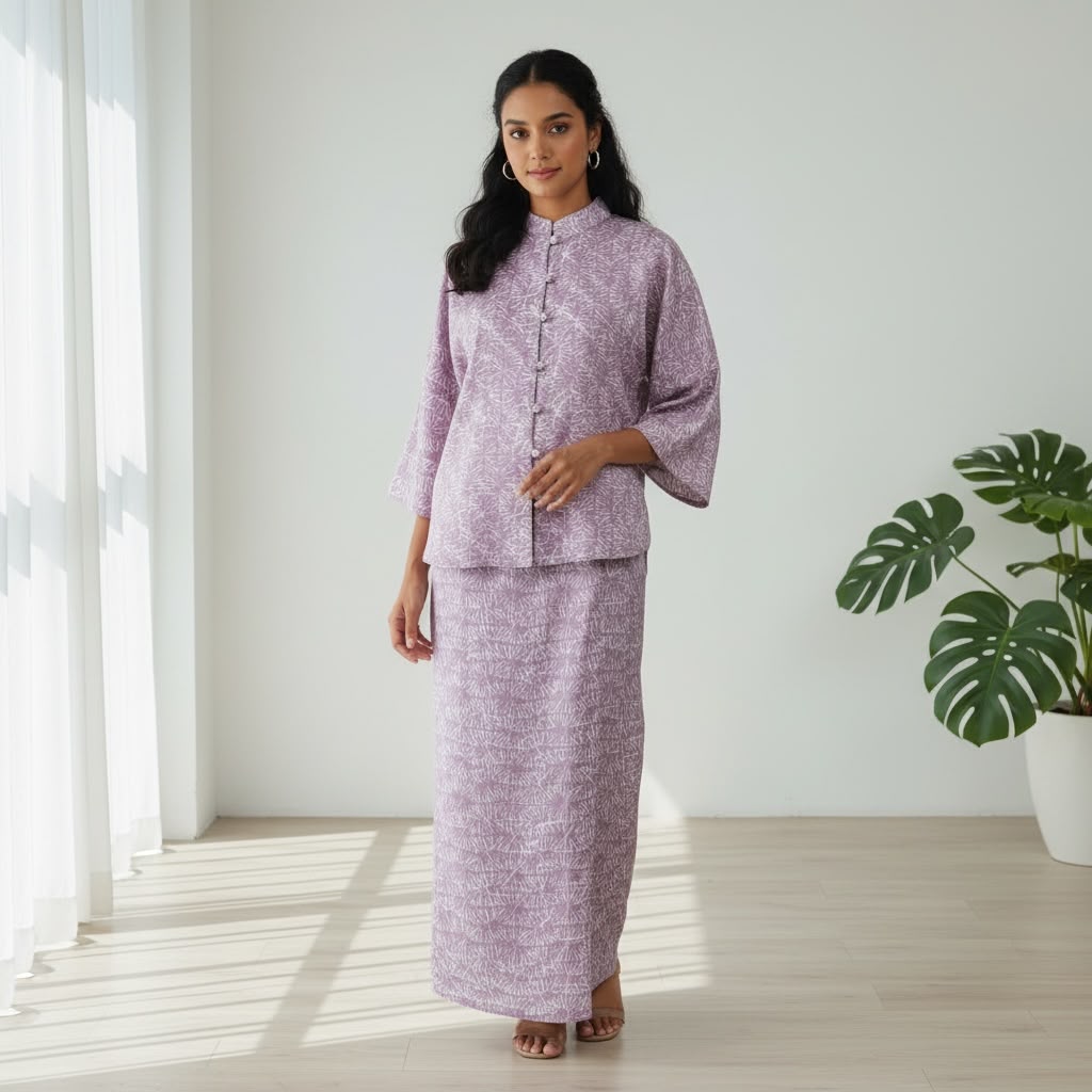 Kurung Modern Batik Cotton Satin